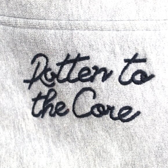 Superdry Crossing Lines Men's Jersey Bomber Jacket Grey & Blue Size 2XL - Picture 2 of 7